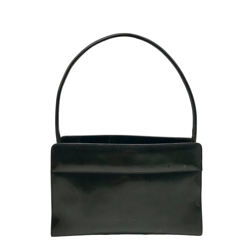 Desmo Dark Green Smooth Leather Shoulder Bag